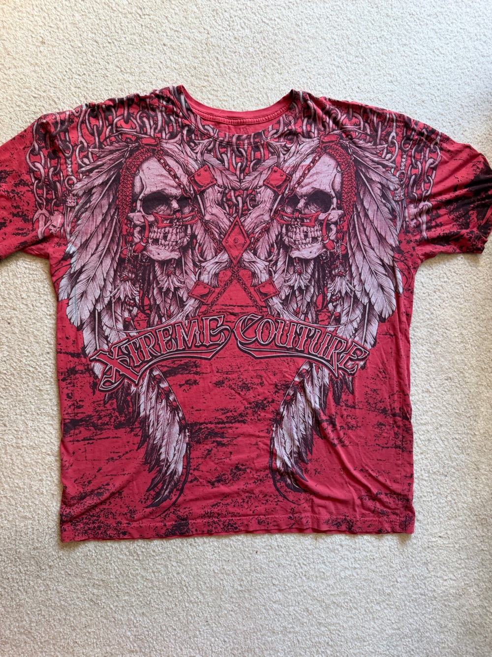 Vintage AFFLICTION Xtreme Couture T-Shirt XL